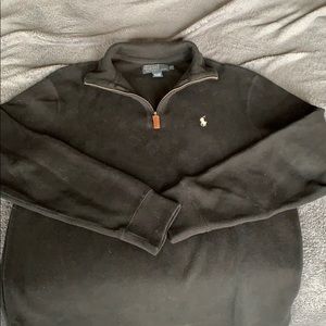 Ralph Lauren’s men’s black quarter zip jacket